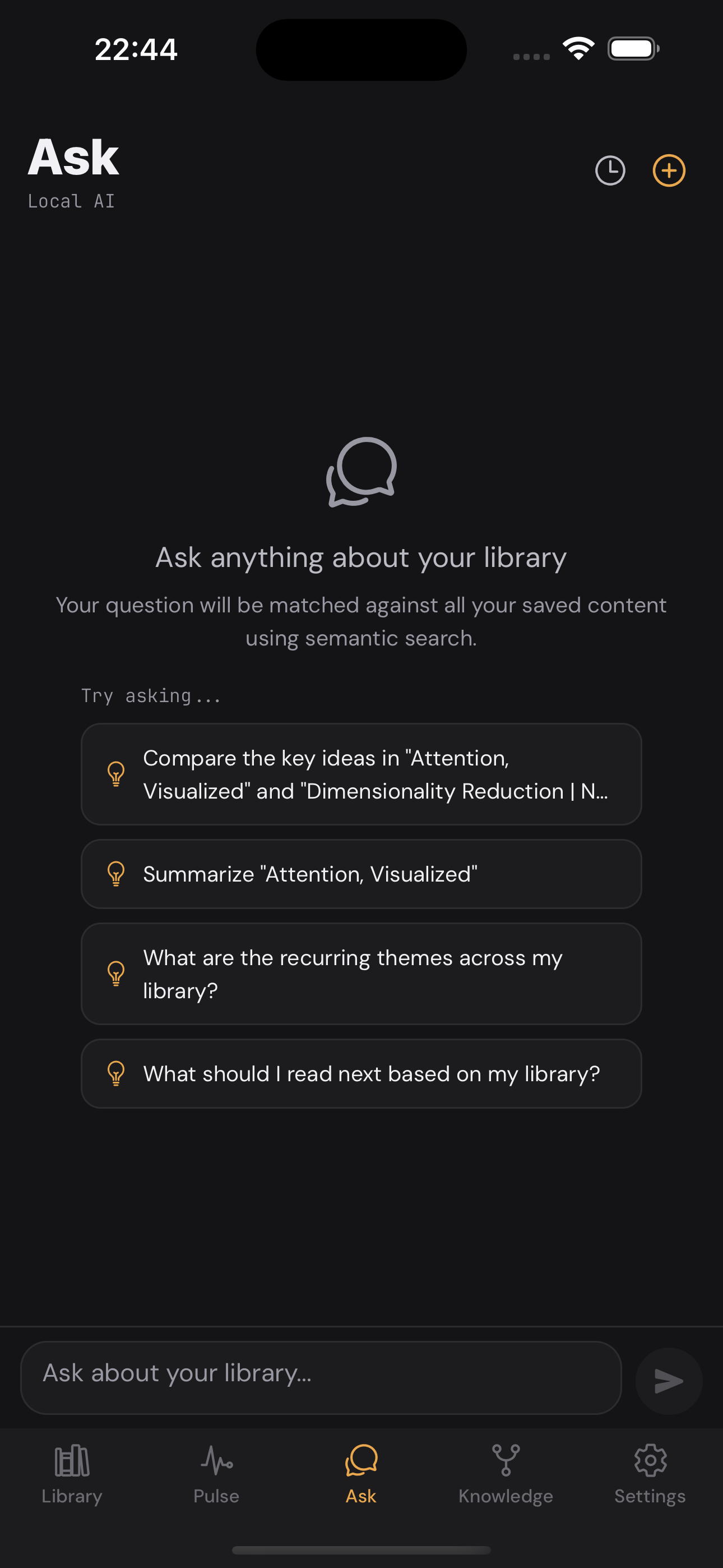 Ask - chat with your library