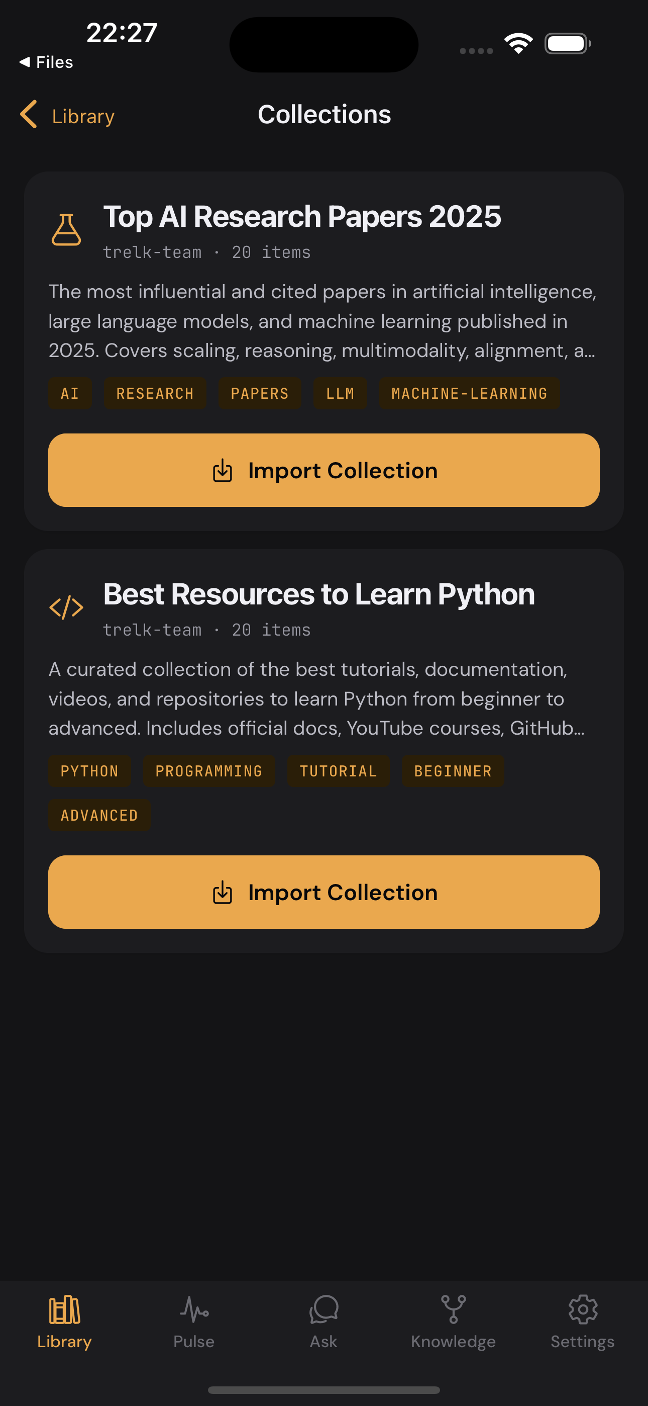 Community collections